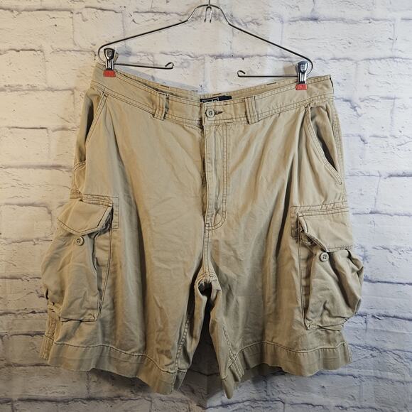 Polo Ralph Lauren Other - Polo Ralph Lauren Cargo Utility Shorts Mens 36 Khaki Pockets Cotton Casual Twill